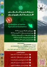 Poster of The 13th National Conference of Agricultural Economics of Iran