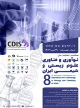 Poster of Eighth National Conference on Innovation and Technology in Biology and Chemistry of IRAN