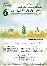 The 6th International Conference on Agricultural, Animal, Natural Resources, Medicinal Plants and Rural Tourism