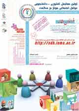 Poster of 1st student national congress on Social determinants of health