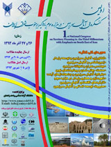 Poster of 1st National Congress on Territory Planning in the Third Millennium with Emphasis on South East of Iran