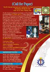 Poster of The Bi-Annual International Conference on Experimental Solid Mechanics (X-Mech-2014)
