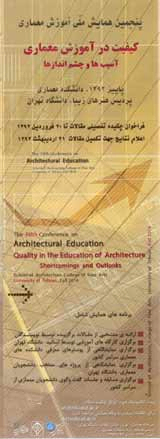 Poster of Fifth Conference on Architectural Education