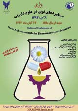Poster of National Conference of New Achievments in Pharmaceutical Sciences