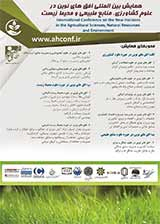 Poster of International Conference on the New Horizons in the Agricultural Sciences, Natural Resources and Environment