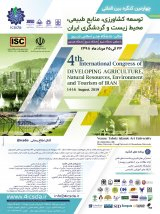 Poster of 4th International Congress of Developing Agriculture, Natural Resources, Environment and Tourism of Iran