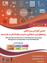 Poster of 10th International Conference on New Research in Accounting, Management and Humanities in the Third Millennium