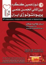 Poster of 19th international congress of iranian acadeny of periodontology