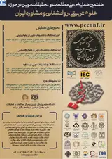 Poster of The 7th National Conference on New research and studies in Educational Sciences, Psychology and Consulting of Iran