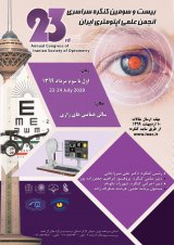 Poster of 23rd annual congress of iranian society of optometry