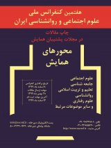 Poster of 7th National Conference on Research in Social Sciences and Psychology of Iran