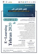 Poster of 1st national conference on E-learning in Iran, challenges and opportunities