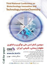 Poster of Third National Conference on Biotechnology Innovation and Technology, Iranian Chemistry