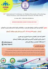 Poster of The 10th International Conference on New Researches in Psychology, Social Sciences, Educational and Educational Sciences