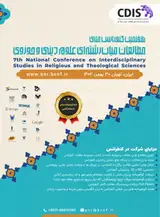Poster of Seventh National Conference on Interdisciplinary Studies in Religious and Theological Sciences