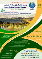 Poster of 8th International Congress of Developing Agriculture, Natural Resources, Environment and Tourism of Iran