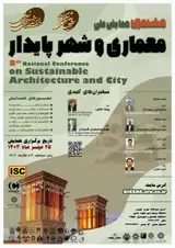 Poster of 8th national conference on sustainable architecture and city