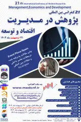 Poster of 21th International Conference of Modern Researches in Management,Economics and Development