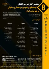 the 8th International Conference on Strategic Ideas in Architecture, Civil Engineering and Urban Planning in Iran