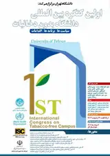 Poster of International congress on Tobacco-free Campuse