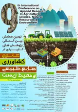 Poster of ninth International Conference on Applied Research in Agricultural science, Natural Resources and Environment