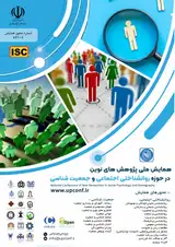 Poster of National Conference of New Researches in Social Psychology and Demography