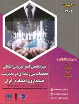 Poster of 13th International Conference on Interdisciplinary Researches in Management Accounting and Economics in Iran