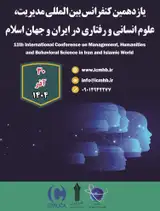 Poster of 11th International Conference on Management, Humanities and Behavioral Science in Iran and Islamic World