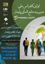 Poster of The first national conference on sustainable human resource management focusing on human resource accounting, sustainable competitive advantage, and human resource branding
