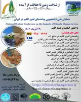 Poster of The first national student conference on the impacts of climate change in Iran