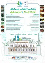 Poster of 15th International Conference on Sustainable Urban Development