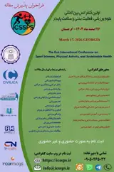 Poster of The first International Conference on Sport Sciences, Physical Activity, and Sustainable Health