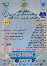 Poster of National Conference: Nahj al-Balagha: Public and Private Governance on the Path to Future Iran