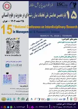 15th National Interdisciplinary Research Conference in Management & Humanistic Sciences