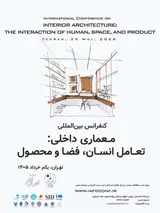 Poster of 1st International Conference on INTERIOR ARCHITECTURE: THE INTERACTION OF HUMAN, SPACE, AND PRODUCT