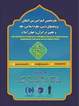 Poster of 15th International Conference on Religious Research, Islamic Science, jurisprudence and law in Iran and Islamic World