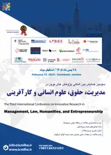 Poster of The third international conference on new researches in management, law, humanities and entrepreneurship
