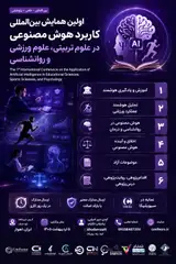 Poster of The 1st International Conference on the Application of Artificial Intelligence in Educational Sciences, Sports Sciences, and Psychology