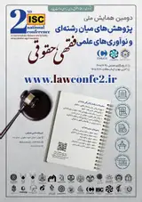 Poster of The Second National Conference on Interdisciplinary Research and Scientific Innovations in Jurisprudence and Law