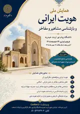 Poster of National Conference on Iranian Identity and the Recognition of Celebrities and Eminent Figures