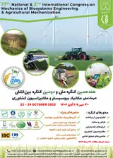 Poster of 17th National and 2nd International Congress on Mechanics of Biosystems Engineering & Agricultural Mechanization