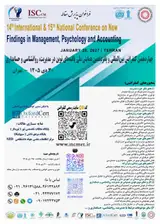 Poster of 14th International & 15th National Conference on New Findings in Management, Psychology and Accounting
