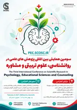 Poster of The 3rd International Conference on Scientific Research in Psychology, Educational Sciences, and Counseling