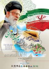 Poster of National Conference of National Production, Supporting the Work of The Iranian