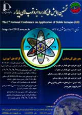 Poster of The 1st National Conference on Application of stable isotopes