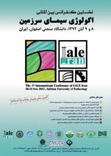 Poster of The 1st International Conference of IALE iran