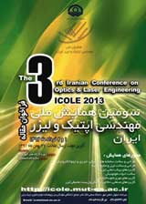 Poster of 3nd National Conference on Optic and Laser Engineering (ICOLE2013)