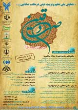 Poster of National Conference on Religious Education in Sadeghin School
