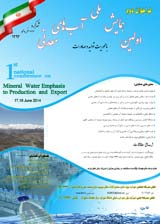 Poster of 1st National Conference on Mineral Water Emphasis to Production and Export