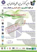 Poster of First International Conference on New Findings in Agricultural Science, Natural Resources and Environment
